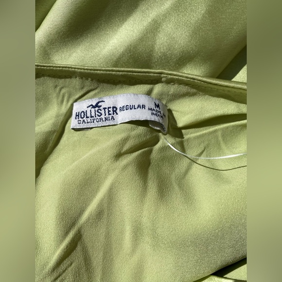 NWT Hollister Silky Green Slip Dress Strappy - Picture 3 of 5